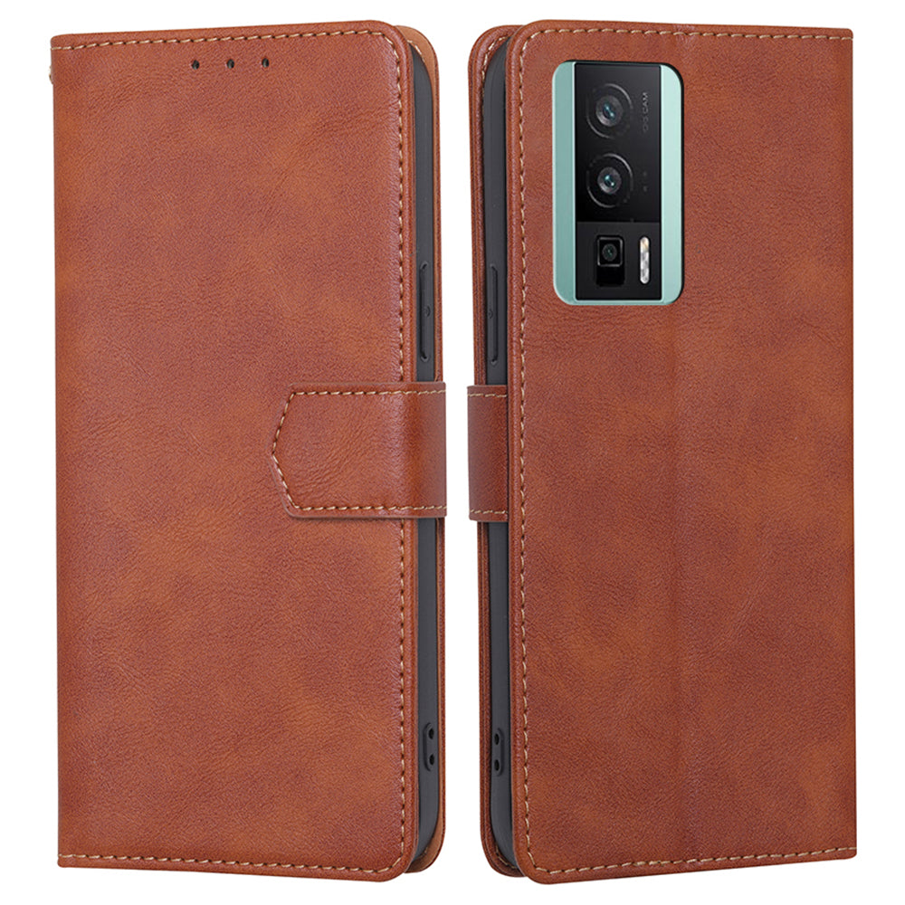 For Xiaomi Poco F5 Pro 5G Redmi K60 Pro 5G K60 5G Cowhide Texture PU Leather Stand Wallet Phone Case RFID Blocking Shockproof Cover For Xiaomi Poco F5 Pro 5G Redmi K60 Pro 5G K60 5G Cowhide Texture PU Leather Stand Wallet Phone Case RFID Blocking Shockproof Cover